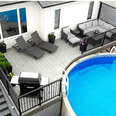 Durarail Picket Railing Pool Surround