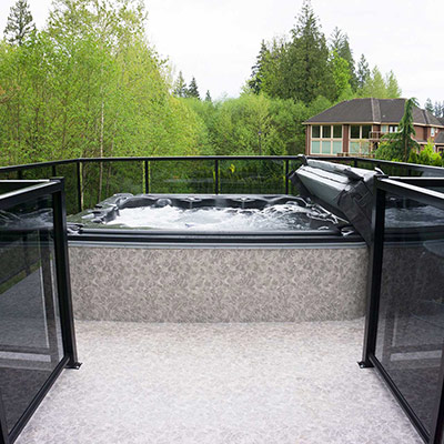 Duradek Forest Floor Alder hot tub surround